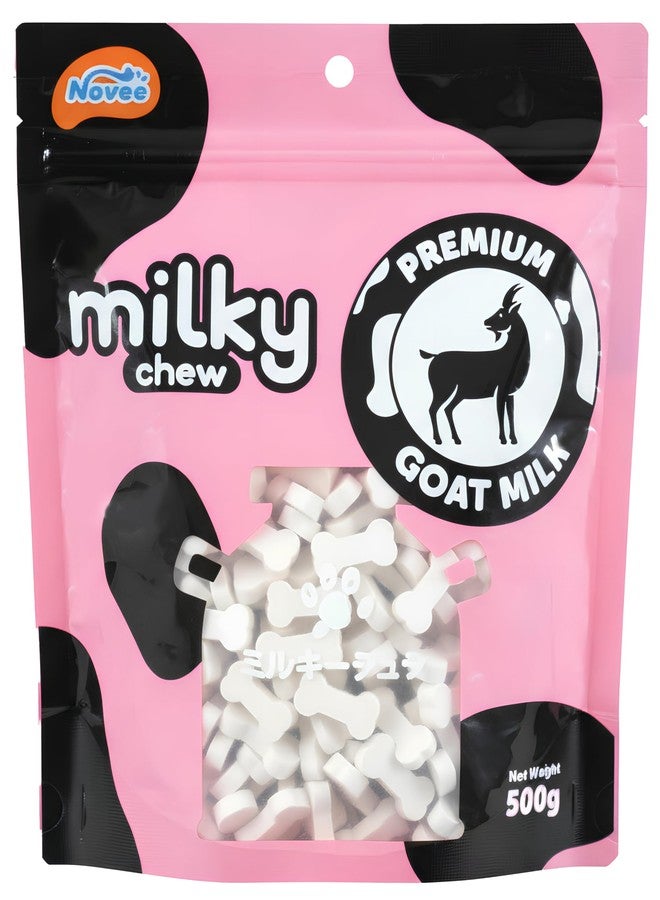 DOGAHOLIC Milky Chew Goat Milk Mini Bones Treats for Dog, Premium Long-Lasting Chew Snacks, Rich in Calcium & Nutrients, Supports Digestive Health, Dog Treats for All Breeds, Each 500g (Pack of 2) - Image 2