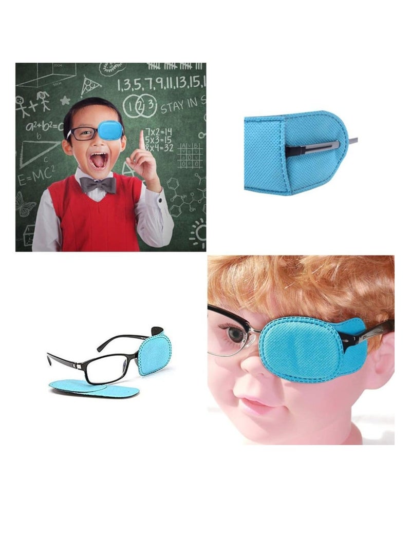 12 قطعة غمش العين قناع ، قناع العين للأطفال ، والأطفال الحول والكسل قناع العين ( الأزرق ) - Image 5