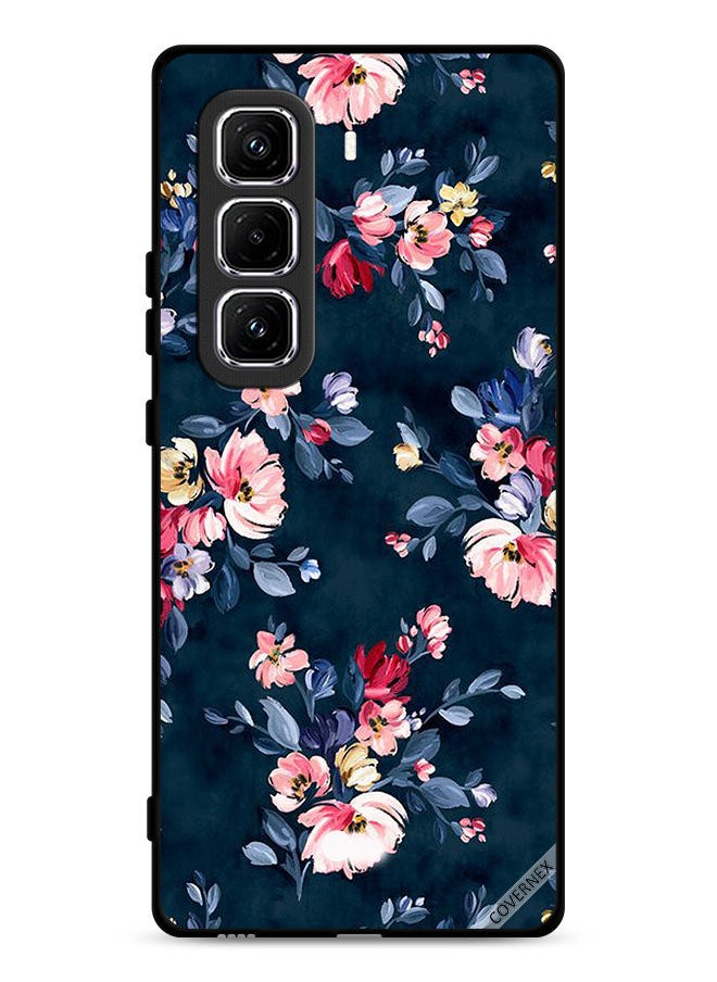 Covernex Infinix Hot 50 Pro Plus 4G Protective Case Cover Hand Painted Flowers  - Image 1