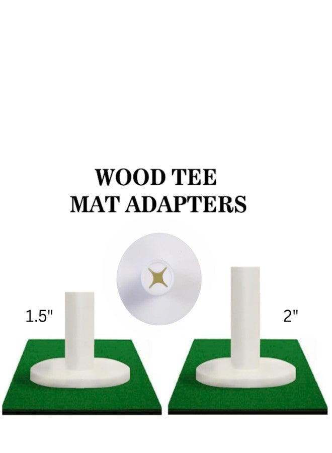 JP Lann Rubber Golf Tee Holder for Practice & Driving Range Mats (Available in Two Sizes) (1.5") - Image 2