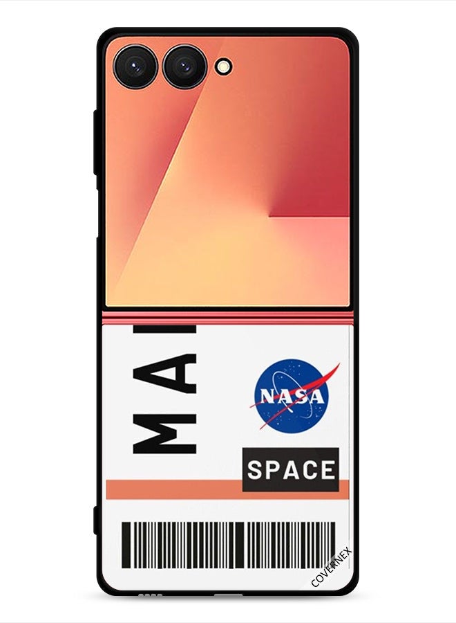 Covernex Samsung Galaxy Z Flip7 Protective Case Cover Mars Art Clip - Image 1