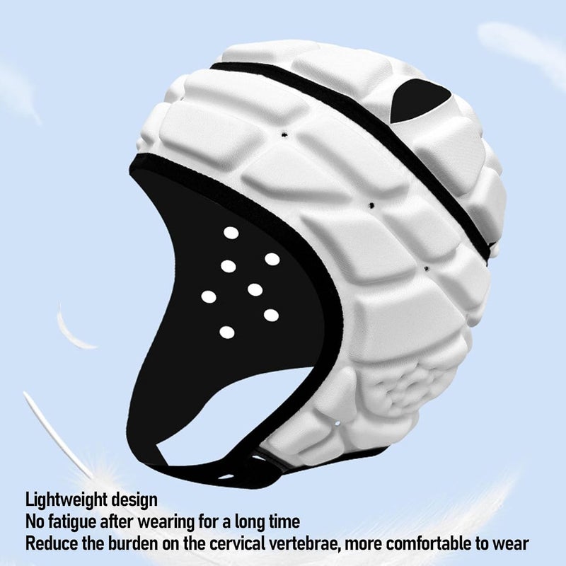 Rugby Padded Headgear Youth Soft Shell Football Helmet Adjustable EVA Sponge Headguard for Soccer Rugby Baseball Cycling Sports - Image 2
