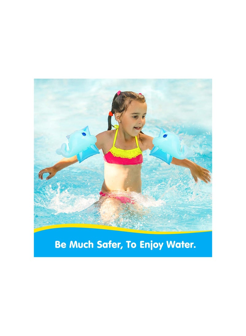 Excefore Children's Inflatable Armbands, Arm bands childrens swimming armbands 3-6 year kids armbands for swimming Pool Arm Floatie Sleeves Floater Tube Water Wings Swimming Armlets Inflatable - Image 4