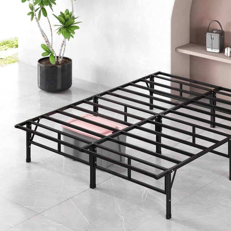 ZINUS SmartBase Compack Mattress Foundation 14 Inch Metal Bed Frame No Box Spring Needed Sturdy Steel Slat Support Full