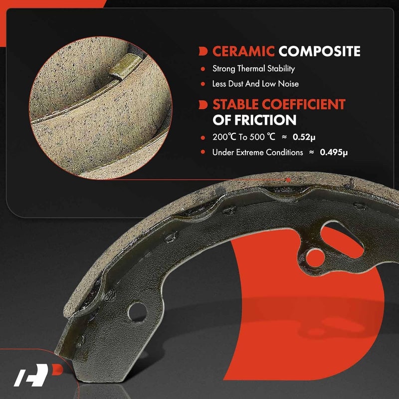 A-Premium Rear Brake Drum and Brake Shoes for Ford Focus 2000-2008 - Image 5