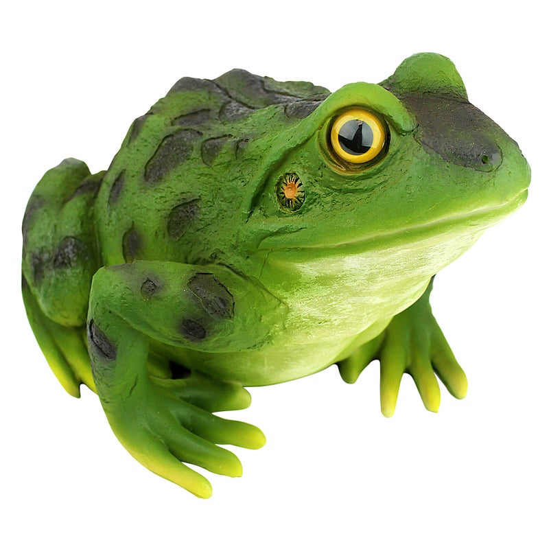 Design Toscano QM20510 Ribbit The Frog Garden Toad Statue, 9", Full Color - Image 5