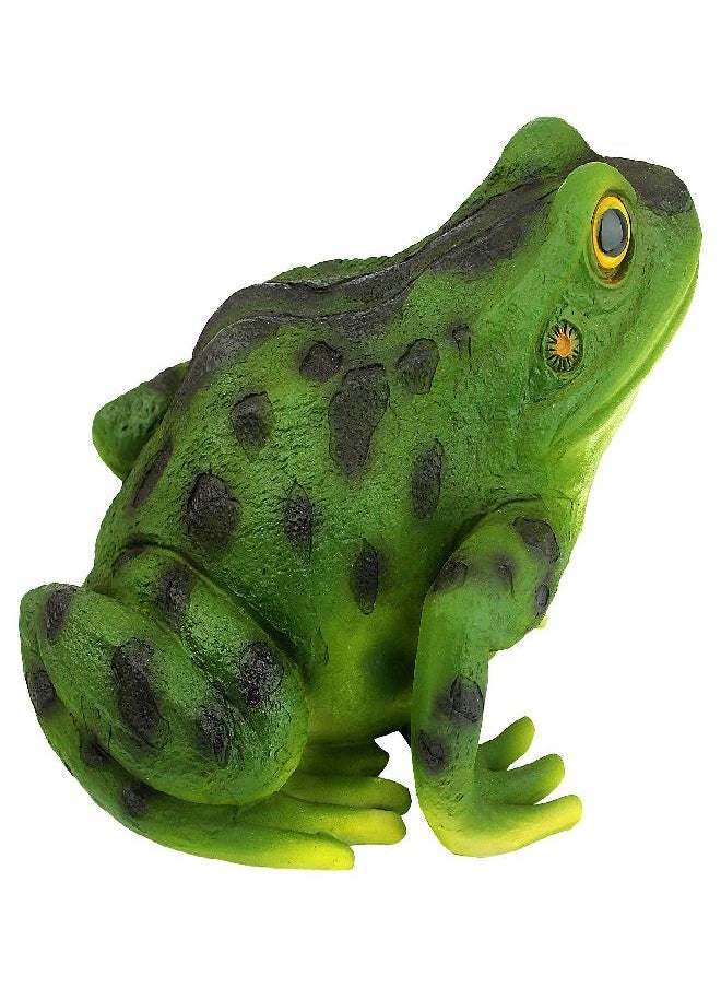 Design Toscano Design Toscano QM20510 Ribbit The Frog Garden Toad Statue, 9 Inch, 9", Full Color  - Image 3