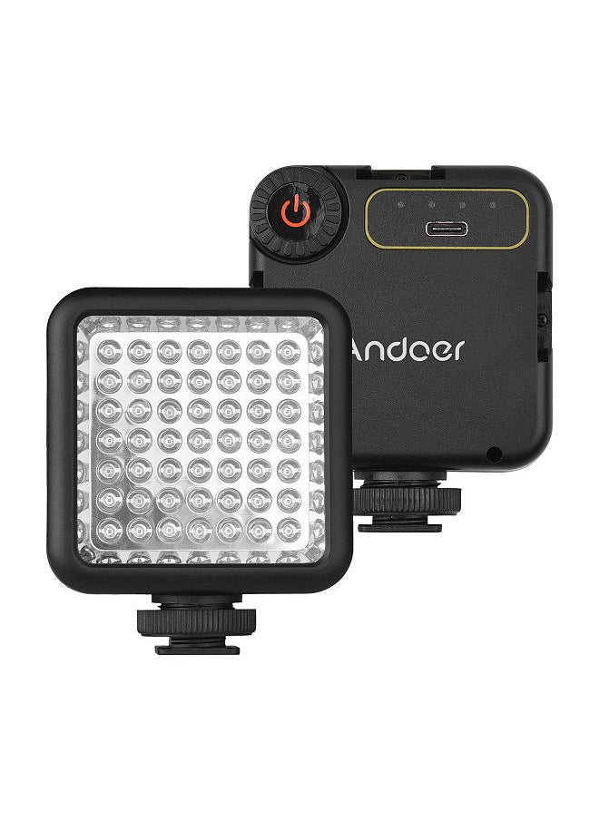 ANDOER - Andoer IR49S Mini IR Night Vision Light Infrared Photography Light for Video Camera Camcorder Built-in Rechargeable Battery with 3 Cold Shoe Mount for Vlog Video Recording - Image 1