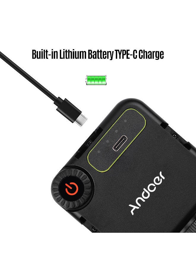 ANDOER - Andoer IR49S Mini IR Night Vision Light Infrared Photography Light for Video Camera Camcorder Built-in Rechargeable Battery with 3 Cold Shoe Mount for Vlog Video Recording - Image 1