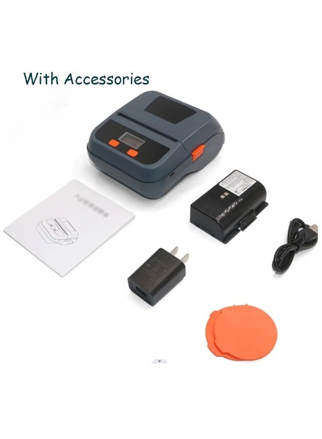 Portable Thermal Receipt Label Wireless Bluetooth Printer ,   Waterproof Receipt Maker, 80mm Paper Width for Shipping Postage Barcodes Labels Printing , Wireless Receipt Printer Compatible - Image 3
