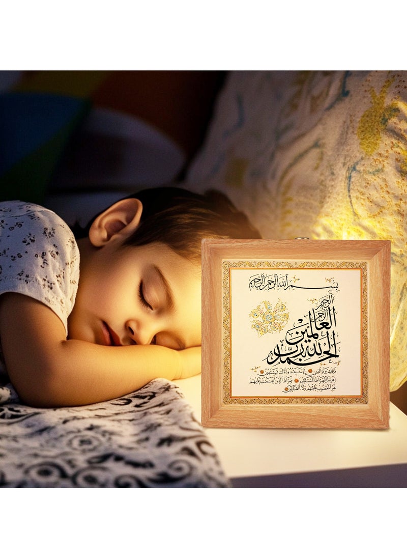 GALADUNE Wooden Night Light, Touch Control Table Lamp, Multi-Brightness with Continuous Dimming, Room, Holiday Party Decor, Replaceable Photo DIY Night Light Gift  - Image 5