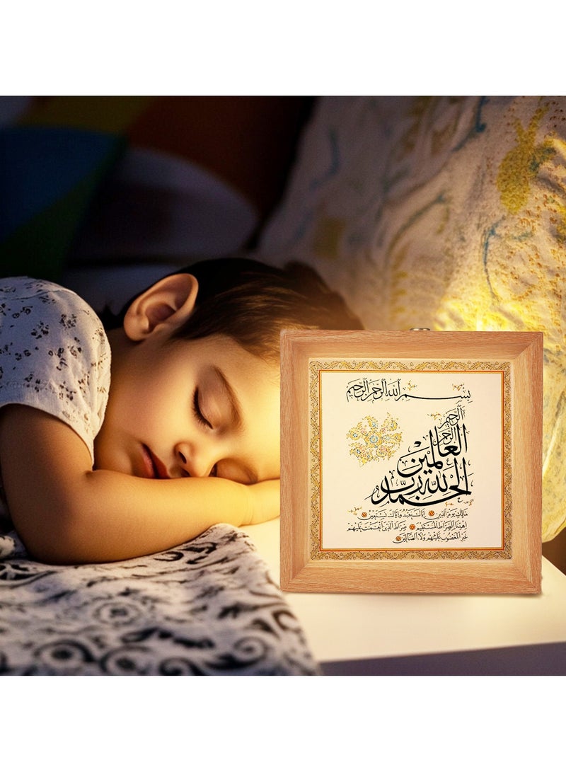 GALADUNE Wooden Night Light, Touch Control Table Lamp, Multi-Brightness with Continuous Dimming, Room, Holiday Party Decor, Replaceable Photo DIY Night Light Gift  - Image 4