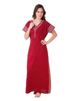 Masha Women's Cotton-Nighty Red