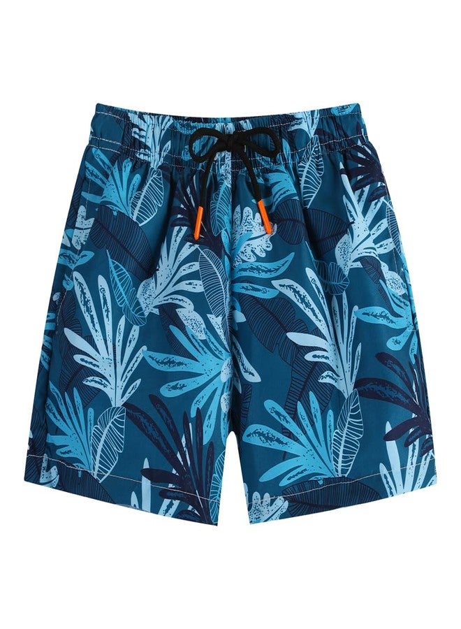 DNggAND Baby Boys Swimsuit Summer Beach Rash Guard Swimwear Two Piece Sunsuit with Sun Hat(Navy Tropical,18-24 Months) - Image 3
