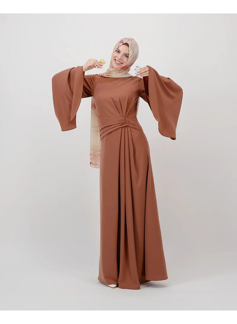 Eight Thirty Nine  Destined - Dark Dusty Rose | Long Sleeves Maxi Dress for Women | Best Price UAE