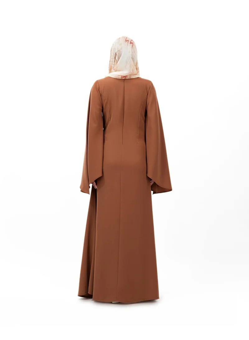 Eight Thirty Nine  Destined - Dark Dusty Rose | Long Sleeves Maxi Dress for Women | Best Price UAE