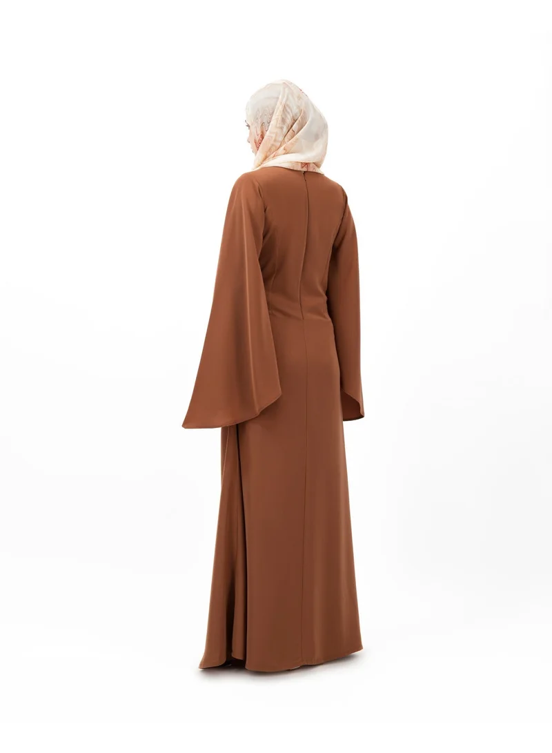 Eight Thirty Nine  Destined - Dark Dusty Rose | Long Sleeves Maxi Dress for Women | Best Price UAE