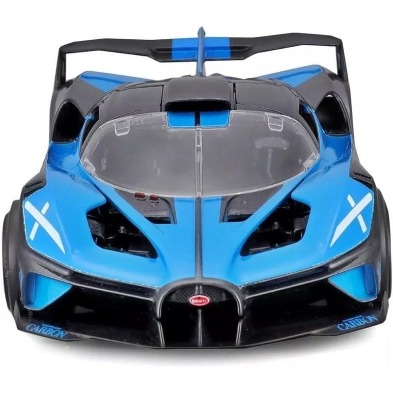 مايستو سيارة بوغاتي بولايد 1/24 - اسود مع ازرق - 32911 - Image 5