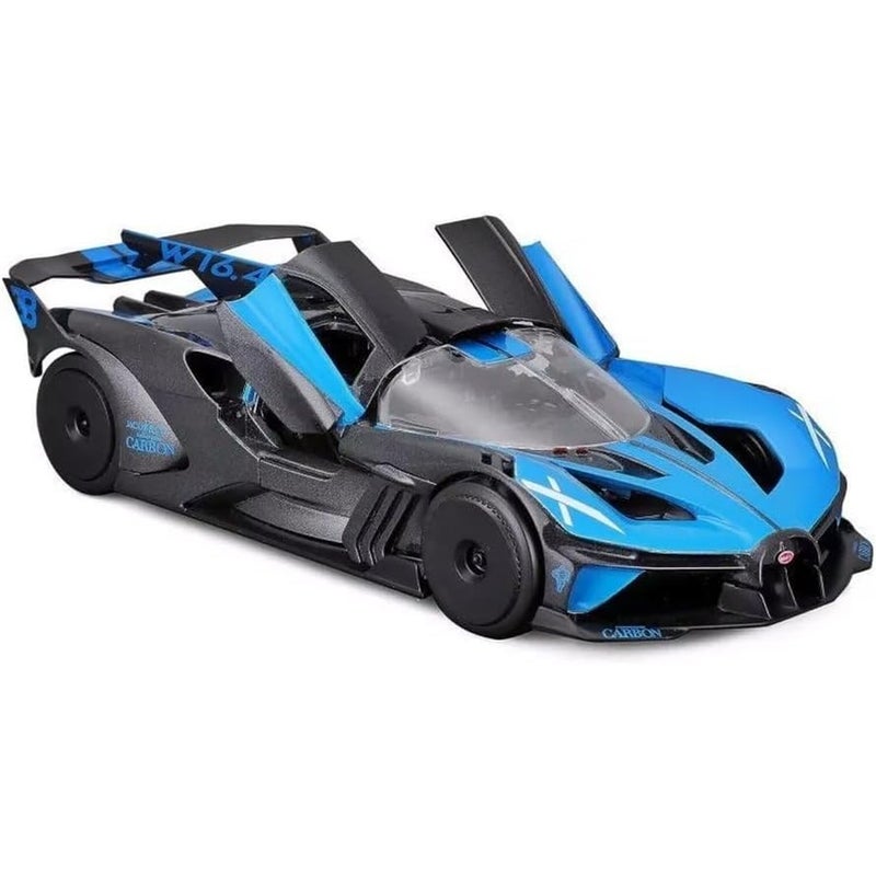 مايستو سيارة بوغاتي بولايد 1/24 - اسود مع ازرق - 32911 - Image 2