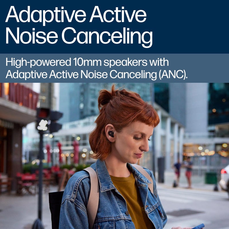 Poly بولي – فويجر فري 20 – سماعات أذن لاسلكية حقيقية باللون الأسود - تقنية إلغاء الضوضاء التكيفية، صوت معزز بالذكاء الاصطناعي وراحة مخصصة - تعمل مع الكمبيوتر/الهاتف المحمول - Image 3