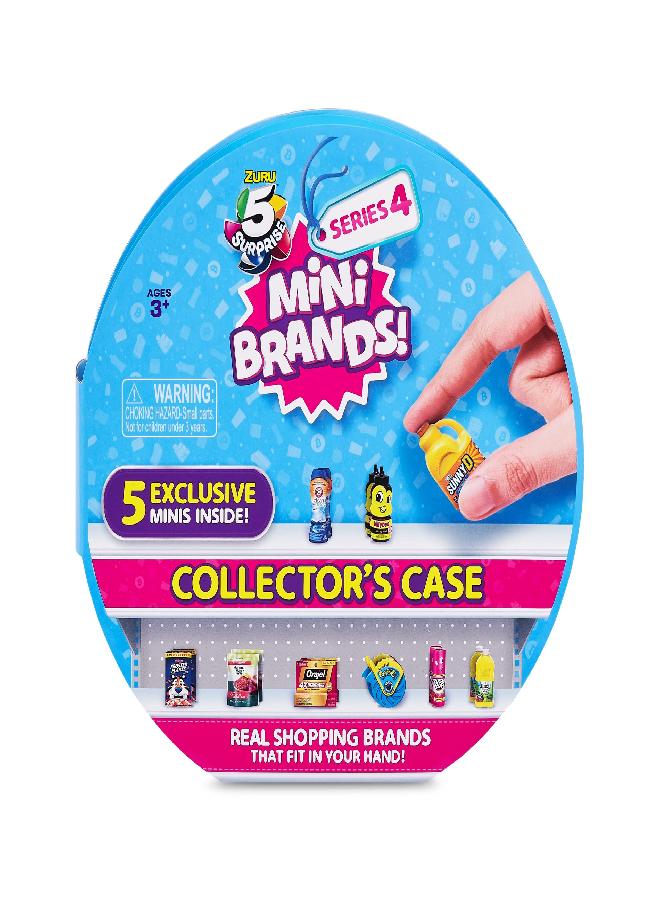 5 Surprise Mini Brands Collector's Case Series 4 Store & Display 30 Minis with 5 Exclusive Mini's Mystery Real Brands Miniature Collectibles by ZURU - Image 2