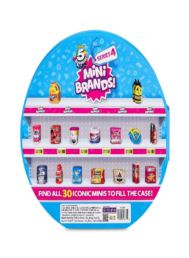 5 Surprise Mini Brands Collector's Case Series 4 Store & Display 30 Minis with 5 Exclusive Mini's Mystery Real Brands Miniature Collectibles by ZURU - Image 3