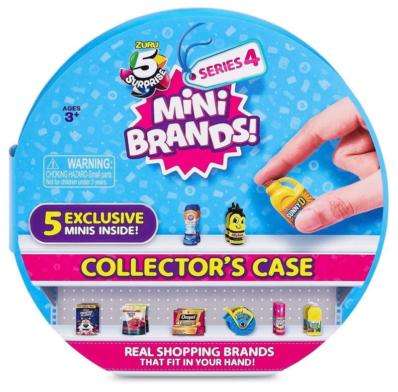 5 Surprise Mini Brands Collector's Case Series 4 Store & Display 30 Minis with 5 Exclusive Mini's Mystery Real Brands Miniature Collectibles by ZURU - Image 1