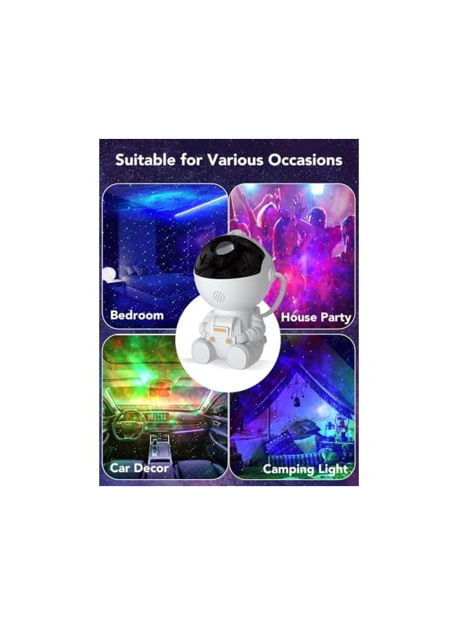 The Bros Upgraded Astronaut Nebula Projector Night Light with Remote & Timer, 360°Adjustable LED Galaxy Star Projector Night Lamp for Kids Room, Home Decor, Bedroom, Party, Gaming Room, Camping & Car - Image 5