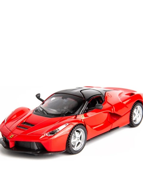 1:32 Ferrari model diecast car Sportscar Race Car Model Toy for Kids Boy Girl or Adult Ideas Gift, Pull Back Toy Car Alloy Diecast Vehicle w/Sound & Light, for Ferrari Lovers or Child (Red)
