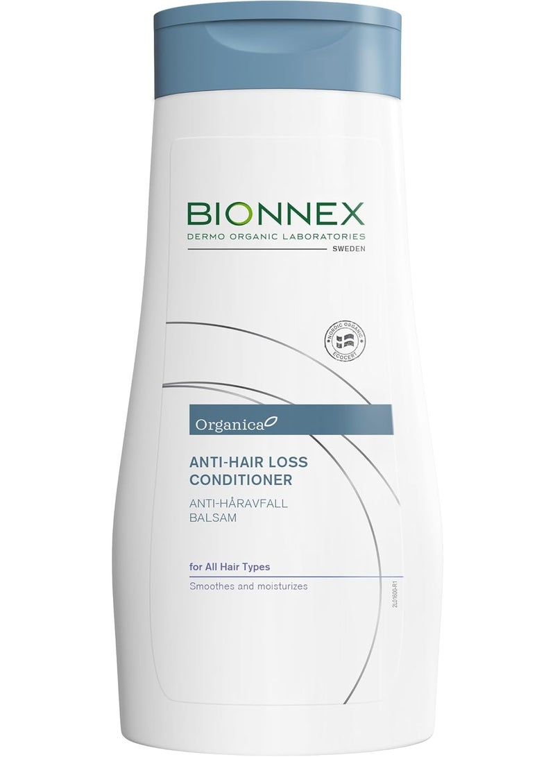 BIONEX بلسم بيونكس أورجانيكا المضاد لتساقط الشعر لجميع أنواع الشعر 300 مل - تركيبة مغذية وقوية مع 25 مستخلصات نباتية وبحرية طبيعية، فيتامينات ومعادن - Image 1