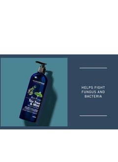 NEW YORK BIOLOGY THE ULTIMATE COSMECEUTICALS New York Biology Tea Tree Mint Body Wash for Men and Women - Moisturizing - Helps Fight Athletes Foot, Itchy Skin, Jock Itch, Toenail Fungus, Ringworm, Body Odor, Acne, Eczema - 16.9 Fl Oz - Pack of 2  - Image 2