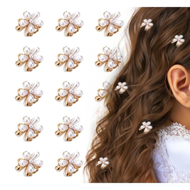 PRITASHA Korean Clips for Hair Hair Clips for Women Girls Hair Clips For Women Stylish Latest Girls Hair Accessories Mini Pearl Claw Clips Hair Accessories Women Wedding 3 - Image 1