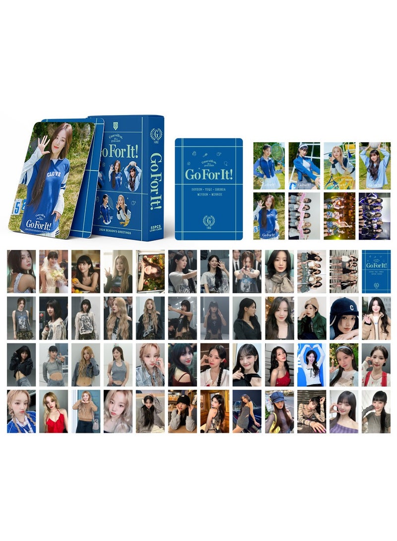 NIBEMINENT 55 Pcs Kpop (G)I-DLE 2024 Go For It Lomo Cards Card For Fans Collection Gifts - Image 1