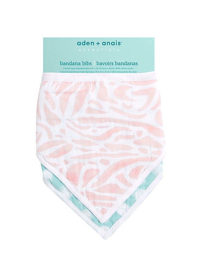 aden + anais - Pack of 2 Essentials Bandana Baby Bib, 100% Cotton Muslin - Image 1