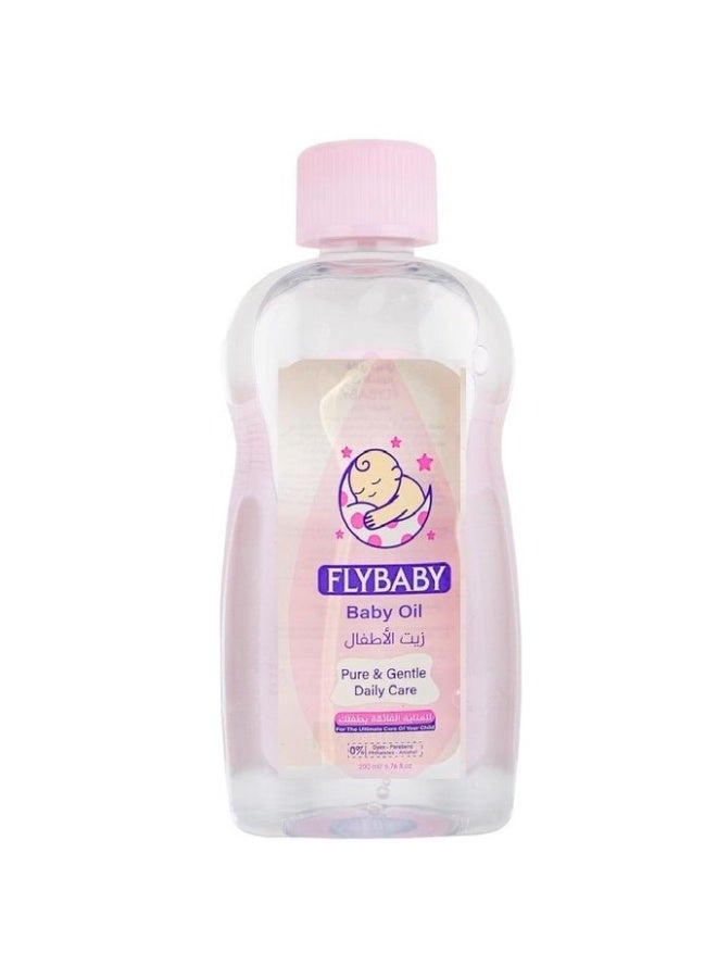 Fly Baby Pure & Gentle Daily Care Baby Oil 200ml - Image 1