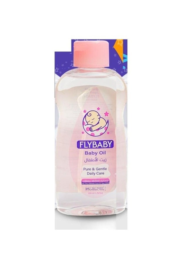 Fly Baby Pure & Gentle Daily Care Baby Oil 200ml - Image 2