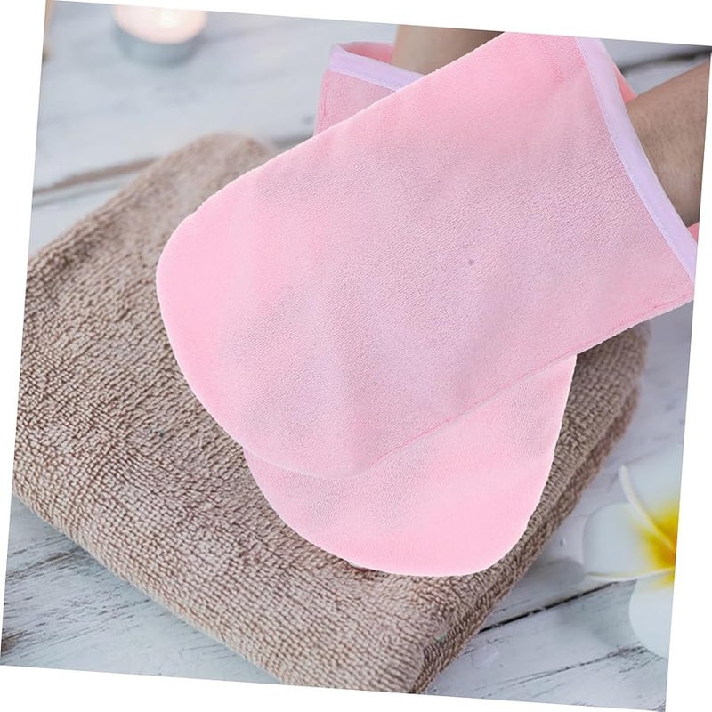 3 Pairs White Paraffin Wax Spa Mittens Hand Moisturizing Gloves For Women - Image 3