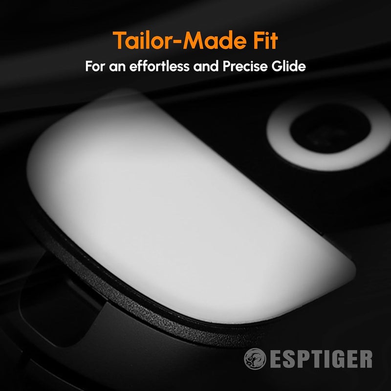 ESPTIGER Gaming Mouse Skates ICE - V2 Skates for FinalMouse SL12/UL2/Cape Town Mouse Feet 2.5D Edge Treatment Smooth PTFE Material 3M Adhesive - White - Image 2