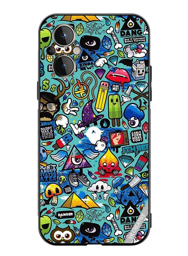 VR CREATIVE Protective Case Cover For OnePlus Nord N20 5G Multicolour Design - Image 1