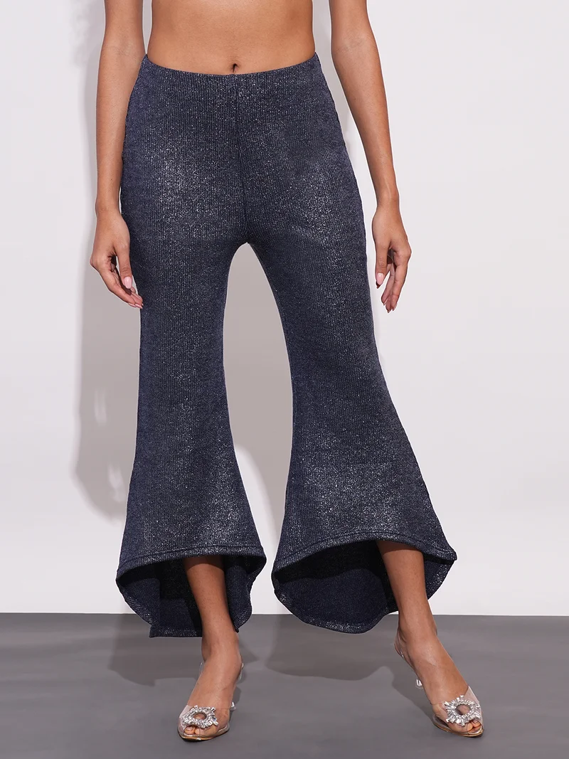 جلو باص جلوبس تريجينجز نسائي بتصميم لامع بقصة مريحة وخصر متوسط