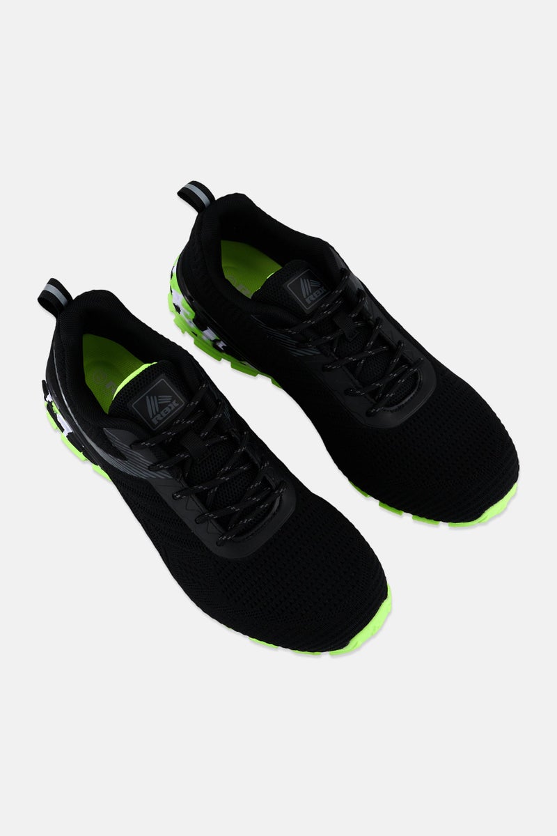 RBX Men Lace Up Outdoor Shoes, Black - Image 4