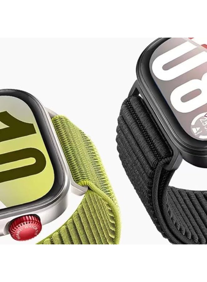 Ecosystem Official Sports Nylon Braided Strap for Huawei Fit 4 Pro/Fit 4/3 Comfortable Bracelet Quick Release Adjustable For Huawei Watch Fit 3/4/4 Pro Strap (Field Green) - Image 5