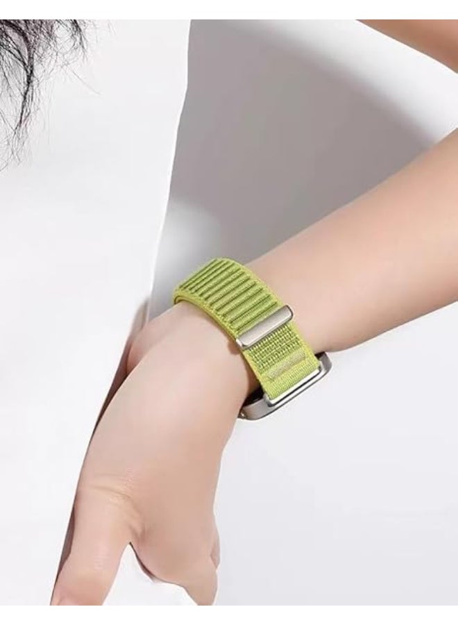 Ecosystem Official Sports Nylon Braided Strap for Huawei Fit 4 Pro/Fit 4/3 Comfortable Bracelet Quick Release Adjustable For Huawei Watch Fit 3/4/4 Pro Strap (Field Green) - Image 3