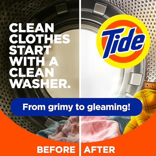 Tide Washing Machine Cleaner by Tide, Washer Machine Cleaner with Oxi for Front and Top Loader Washer Machines, Deep Cleaning Residue & Odor Eliminator, 21 Month Supply - Image 2