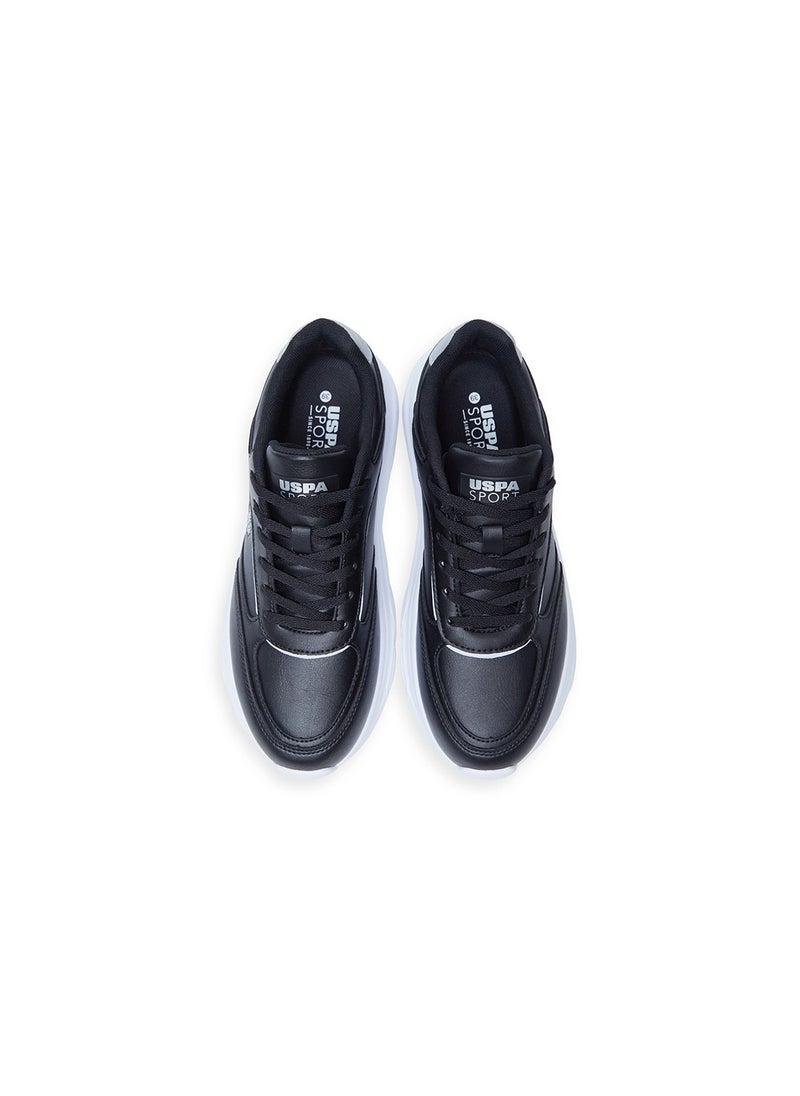 U.S. Polo Assn. Women's Black Low-Top Sneakers - Lightweight Lace-Up Design  - Image 4
