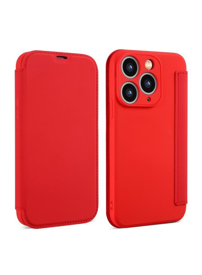 S-TOP Case For iPhone 11 Pro Imitate Liquid Skin Feel Leather Phone Case with Card Slots - Image 1