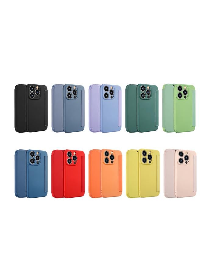 S-TOP Case For iPhone 11 Pro Imitate Liquid Skin Feel Leather Phone Case with Card Slots - Image 2