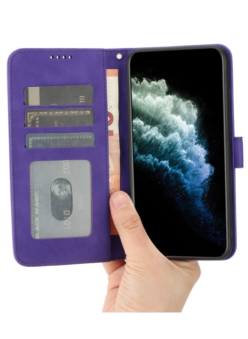 Suteni Flip Cover Leather Protective Hidden Card Slots Phone Case for iPhone - Image 2