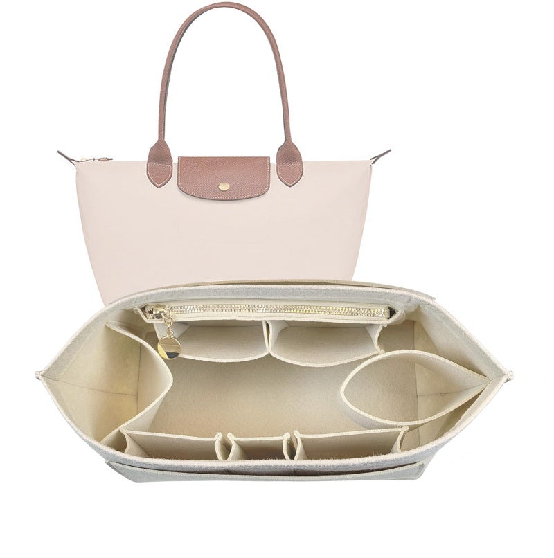 Lckaey purse organizer insertfor long champ bags purse organizers for longchamp medium bag organizer 026khakiM - Image 3