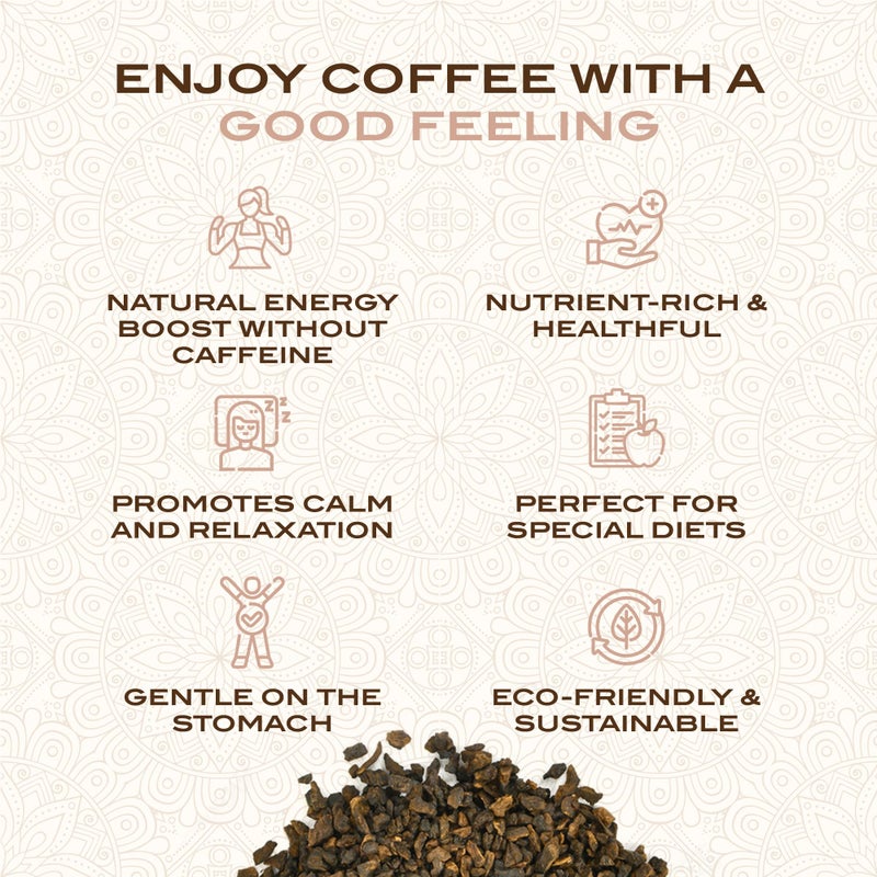 Ayurvedic Roast - Hazelnut, Organic Coffee Substitute Caffeine Free Antioxidant Adaptogenic Non Acidic Grain Coffee Chicory Ashwagandha 11 oz. - Image 3